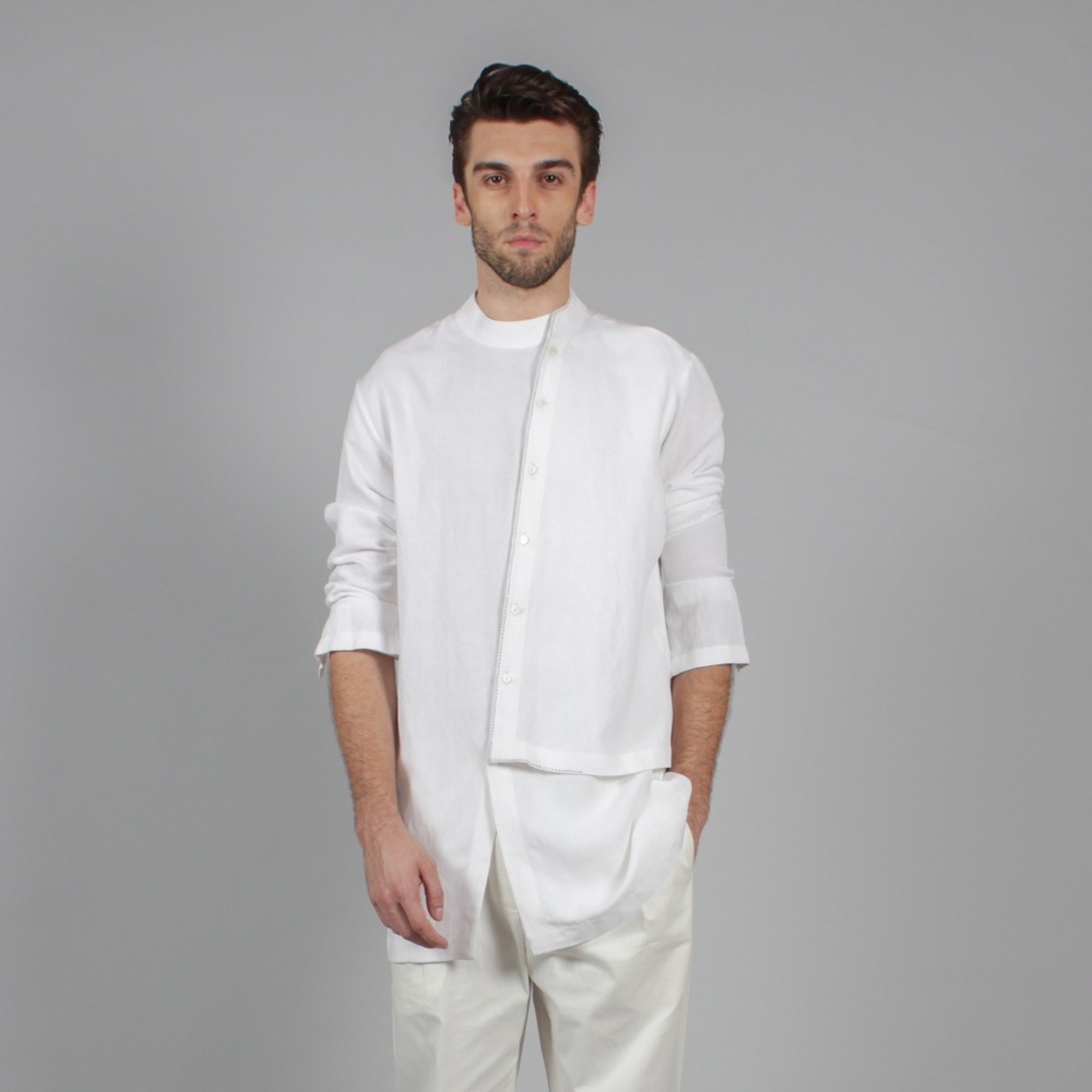 Antar Agni Mens White Shirt